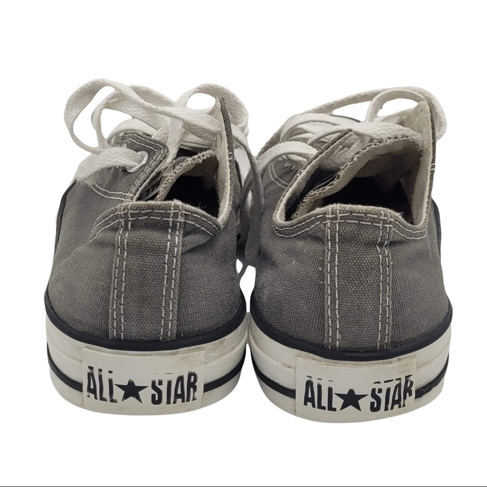 Converse Unisex All Star Grey Low Top Sneakers Size M6 W8 - Picture 6 of 10